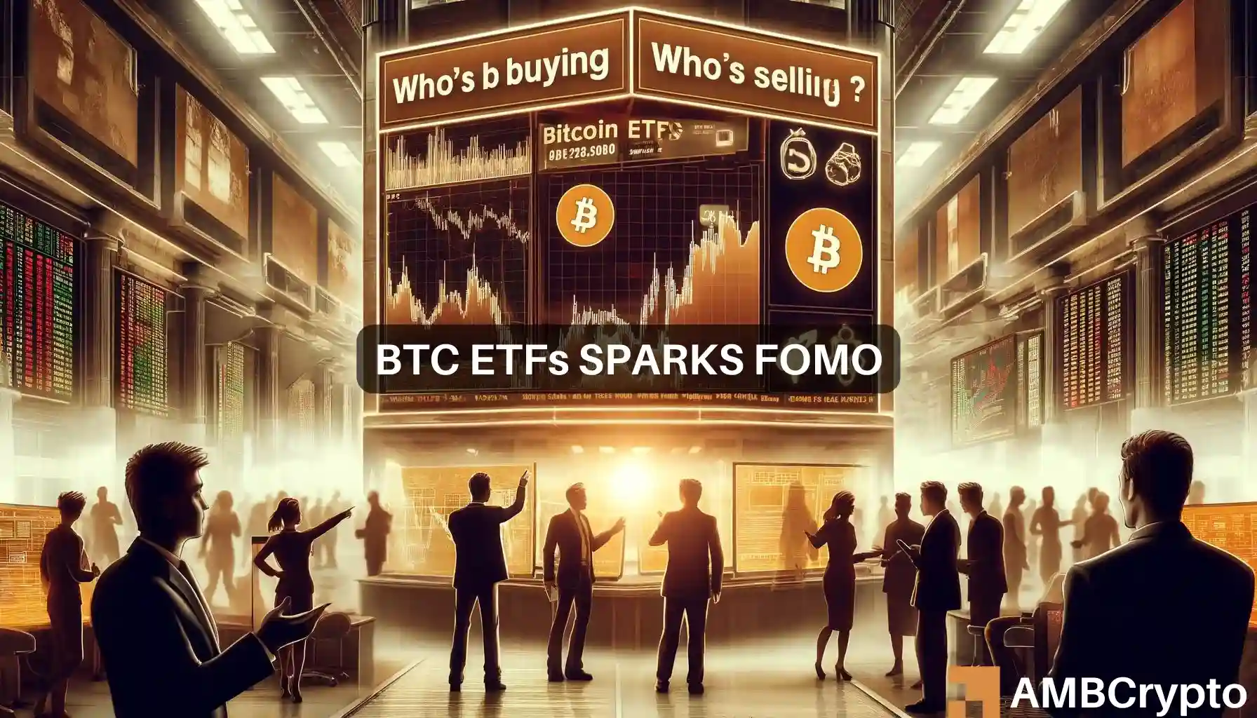 Биткойн-ETF наблюдают растущий интерес: кто покупает, а кто продает?