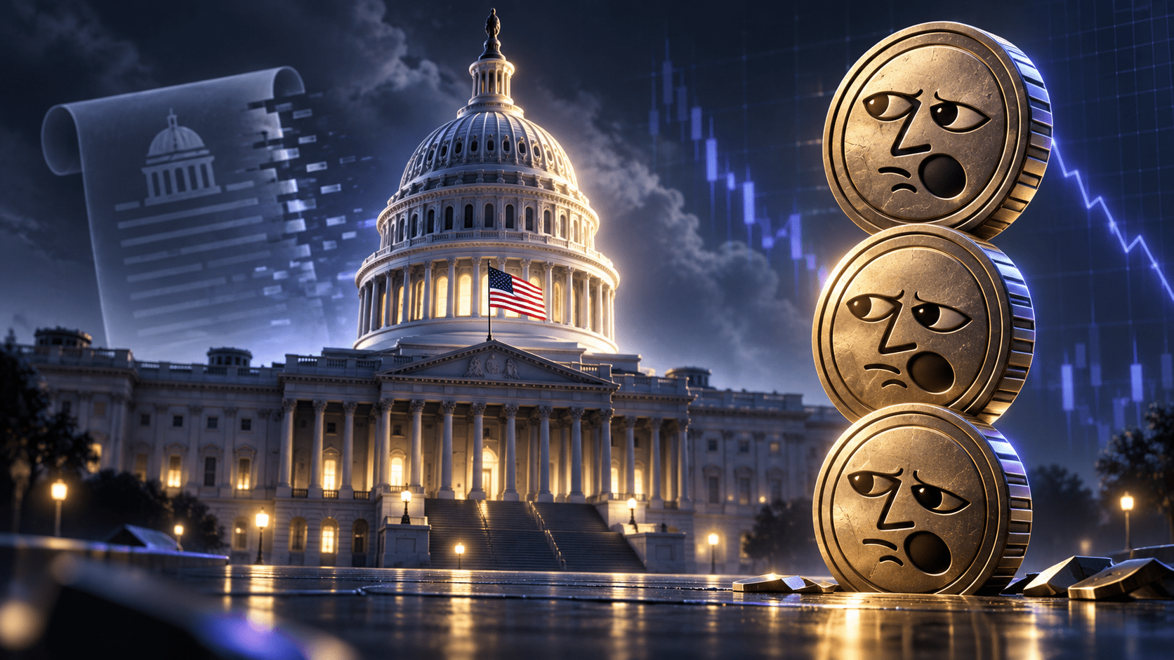 CLARITY Act провалил голосование в Сенате США — реакция Coinbase, Ripple, Binance и Strategy на неудачу криптозаконопроекта