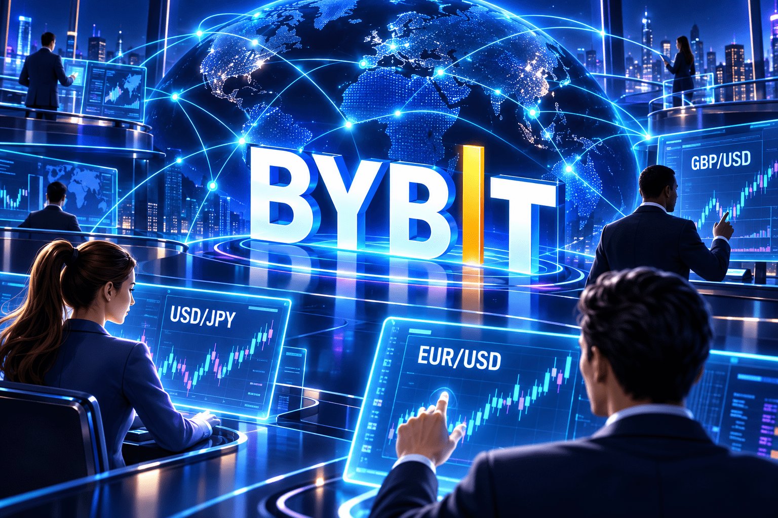 Форекс на Bybit с бессрочными контрактами EUR/USD, GBP/USD и USD/JPY, доступными для торговли 24/7