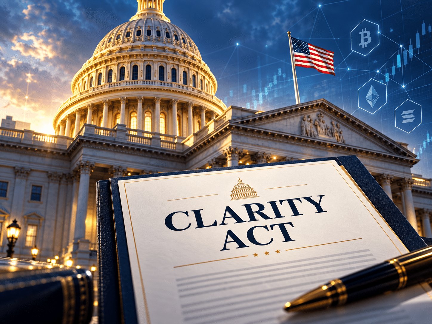 Сенат США заблокировал продвижение Clarity Act: что произошло с главным криптозаконом